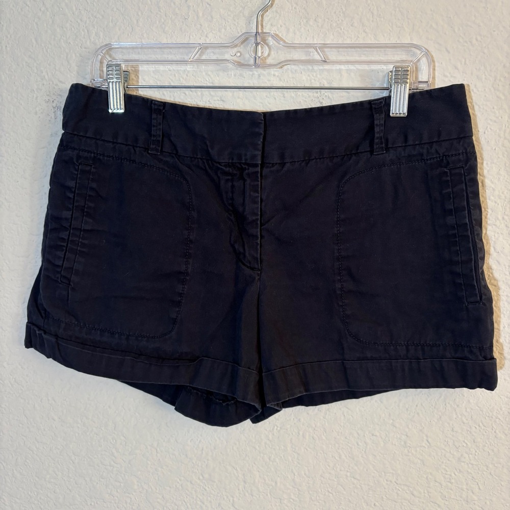 LOFT Chino Shorts Womens 6 Navy Blue